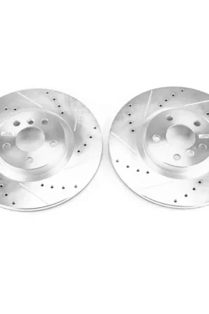 Genuine Power Stop 16-18 BMW X1 Front Evolution Drilled & Slotted Rotors - Pair