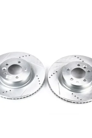 Power Stop 05-09 Land Rover LR3 Front Evolution Drilled & Slotted Rotors - Pair Instant Buy
