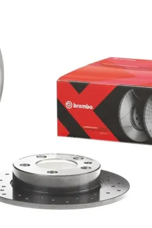 Latest Brembo 02-07 Mini Cooper Rear Premium Xtra Cross Drilled UV Coated Rotor