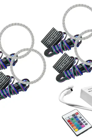 Same Day Shipping Oracle Subaru WRX/ STi 06-07 Halo Kit - ColorSHIFT w/ Simple Controller