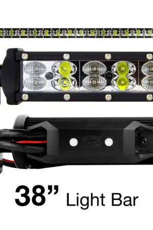 Special Offer XK Glow RGBW Light Bar High Power Offroad Work/Hunting Light w/ Bluetooth Controller 38In
