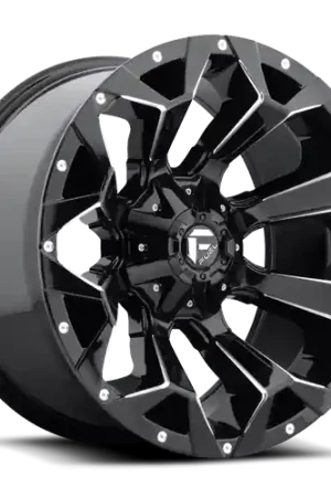 Aluminum Wheels 18X9 Assault D576 6 On 135/6 On 139.7 Gloss Black Milled 106.1 Bore 1 Offset 8 Spoke Fuel Off Road Wheels Order Now