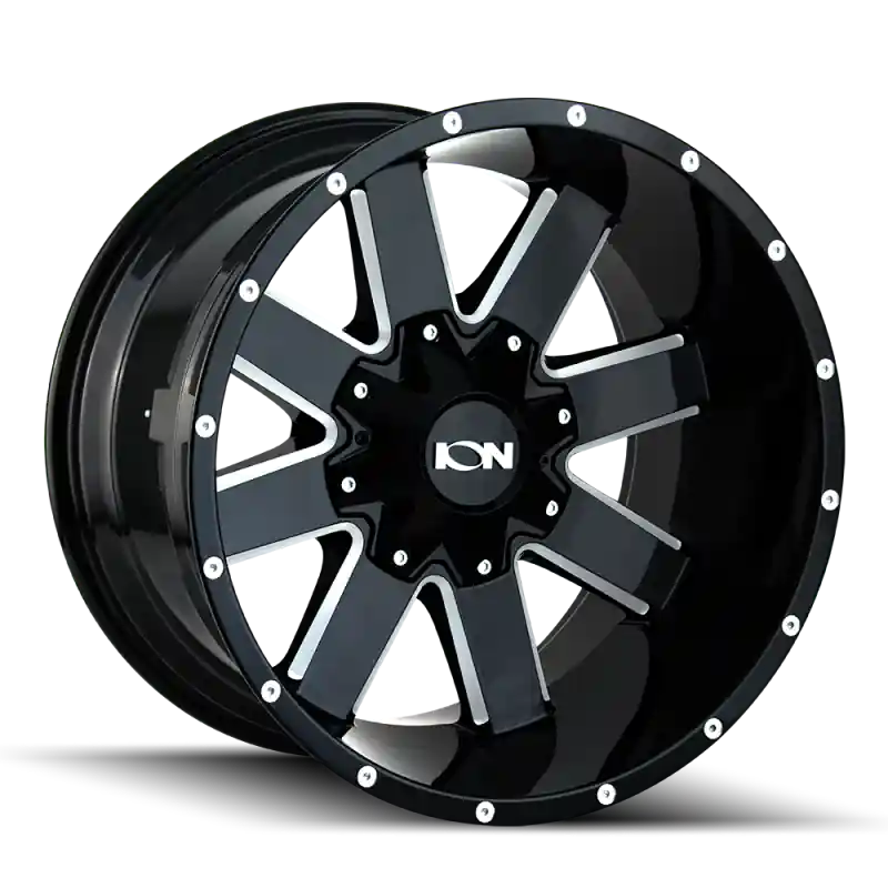 ION 141 20x12 / 8x170 BP / -44mm Offset / 125.2mm Hub Gloss Black Milled Wheel Discount