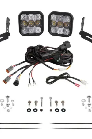No Minimum Order Diode Dynamics 17-24 Can-Am Maverick X3 SS5 Stage Series Ditch Light Kit - Pro White Combo