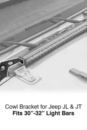 XK Glow Cowl Light Bar Bracket for Jeep Gladiator JT & Wrangler JL (30-32In Bar) Original