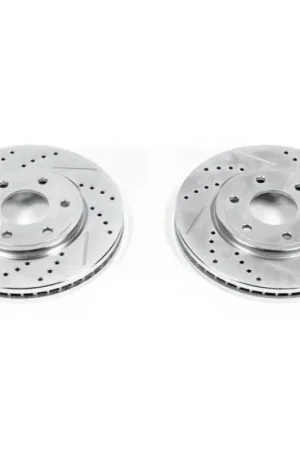 Power Stop 05-19 Nissan Frontier Front Evolution Drilled & Slotted Rotors - Pair Trending