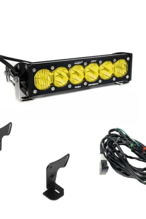 Factory Price OnX6+ 10 Inch Light Bar Hood Mount Kit Polaris 2025 RZR ProR; ProS; ProXP, Baja Amber Baja Designs