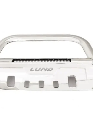 Holiday Sale Lund 20- 21 GMC SIERRA 2500 HD BULL BAR W/ LIGHT & WIRING Stainless Steel