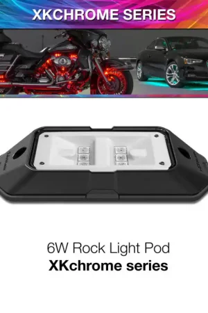 Factory Price XK Glow XKchrome Low Profile Ultra Bright Rock Light Pod 6W