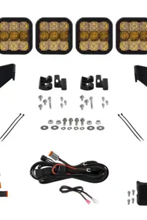 Affordable Diode Dynamics 2024 Toyota Tacoma SS5 Grille CrossLink Lightbar Kit - Pro Yellow Combo