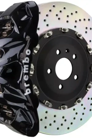 Holiday Sale Brembo 12-18 G63 AMG/G65 AMG Front GT BBK 8 Piston Cast 412x38 2pc Rotor Drilled-Black