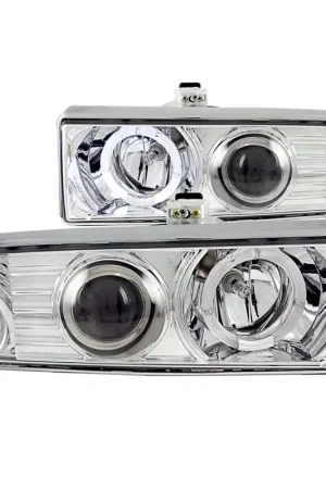 Express Delivery ANZO 1998-2005 Chevrolet S-10 Projector Headlights w/ Halo Chrome