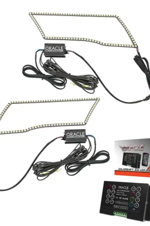 New Arrival Oracle 09-18 Dodge Ram Switchback Quad Headlight Halo Kit - RGB+A + w/ 2.0 Controller