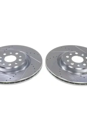 Power Stop 22-24 Jeep Grand Cherokee (Brake Code BR8) Front Drilled & Slotted Rotor - Pair Buy Direct