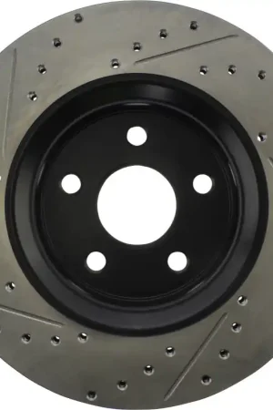 StopTech 11-12 Dodge Durango Sport Drilled & Slotted Front Driver-Side Brake Rotor Budget