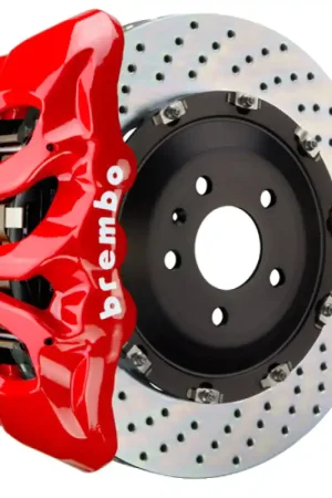 Handmade Brembo 24+ BMW M30i/530i xDrive Front GT BBK 6 Piston Cast 380x34 2pc Rotor Drilled - Red