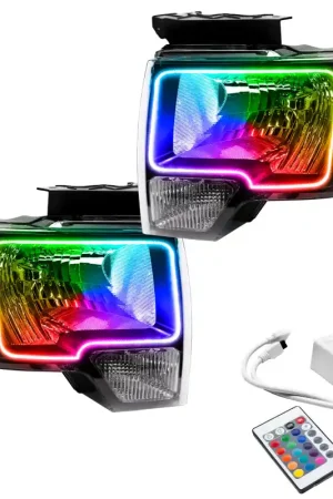 Last Chance Oracle 09-14 Ford F-150 LED HL - Black - ColorSHIFT w/ Simple Controller