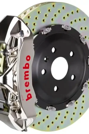 Free Delivery Brembo 12-18 CLS550/15-18 CLS400 Front GTR BBK 6 Piston Billet 380x34 2pc Rotor Drilled- Nickel