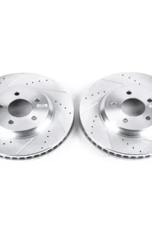 Power Stop 05-14 Ford Mustang Front Evolution Drilled & Slotted Rotors - Pair Buy Direct