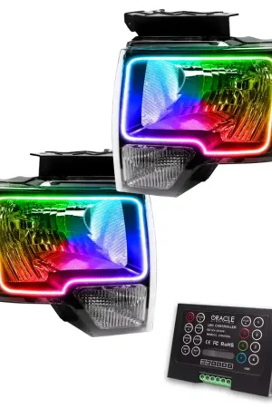 Oracle 09-14 Ford F-150 LED HL - Black - ColorSHIFT w/ 2.0 Controller Shop Now