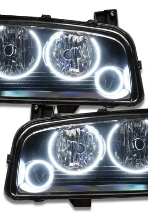 Oracle 05-10 Dodge Charger SMD HL (Non-HID) - Triple Halo - White Best Seller