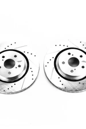 Power Stop 16-19 Lexus RX350 Front Evolution Drilled & Slotted Rotors - Pair In Demand