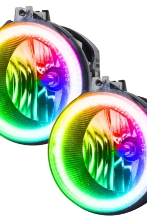 Oracle Dodge Challenger 08-14 LED Waterproof Fog Halo Kit - ColorSHIFT Luxury