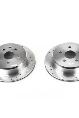 One Day Deal Power Stop 92-98 Lexus SC300 Rear Evolution Drilled & Slotted Rotors - Pair