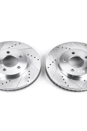 Power Stop 05-10 Ford Mustang Front Evolution Drilled & Slotted Rotors - Pair Viral