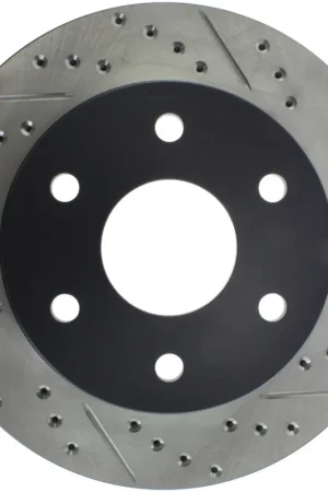 Best Price StopTech 99-06 GMC Sierra (2dr) Front Left Slotted & Drilled Rotor