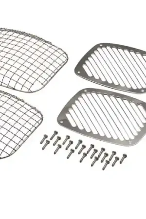Kentrol 87-95 Jeep Wrangler YJ Billet/Wire Mesh Set 6 Pieces - Polished Silver Markdown