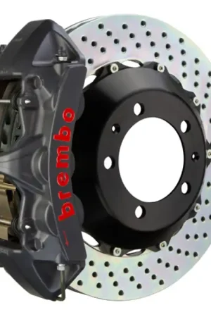 Brembo 01-06 M3 (E46) Front GTS BBK 6 Piston Cast 355x32 2pc Rotor Drilled-Black HA Grab Now