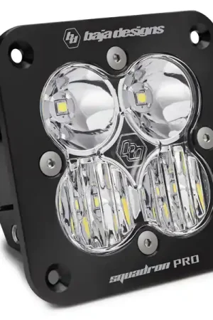 Flush Mount LED Light Pod Black Clear Lens Driving/Combo Pattern Squadron Pro Baja Designs Cheap