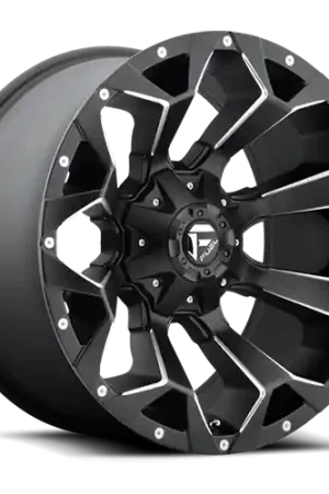 Fresh Stock Aluminum Wheels 18X9 Assault D546 5 On 114.3/5 On 127 Matte Black/Milled 78.1 Bore -12 Offset 8 Spoke Fuel Off Road Wheels