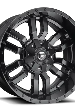 Discount Aluminum Wheels 18X8 Sledge D596 5 On 120 Matte Black/Gloss Black Lip 65.3 Bore 35 Offset Fuel Off Road Wheels