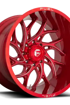 Aluminum Wheels 22X12 Runner D742 8 On 165.1 Candy Red Milled 125.2 Bore -44 Offset Fuel Off Road Wheels Get Yours