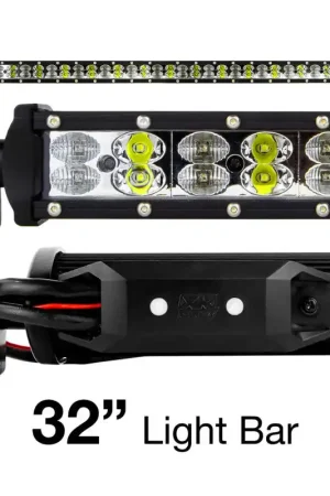 XK Glow RGBW Light Bar High Power Offroad Work/Hunting Light w/ Bluetooth Controller 32In Free Delivery