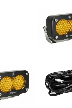 LED Light Pods Baja Amber Lens Work/Scene Pattern Pair S2 Pro Series Baja Designs Mega Sale