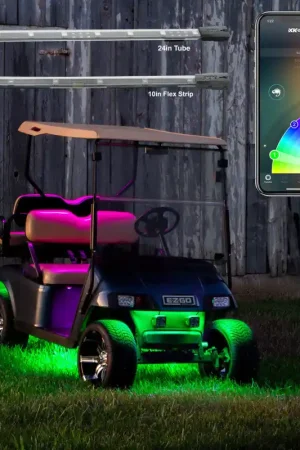 XK Glow LED Golf Cart Accent Light Kits XKchrome Smartphone App Get Yours