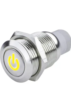 Oracle Power Symbol On/Off Flush Mount LED Switch - Yellow Cheap