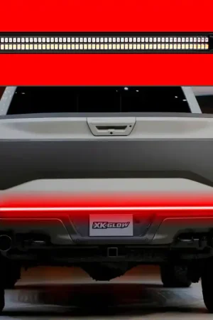 Latest XK Glow Truck Tailgate Light w/ Chasing Turn Signal & Built-in Error Canceller - 3rd gen 48in
