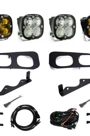 Squadron SAE/Sport Fog Pocket Kit 2023-On Ford F-250/350 Super Duty SAE Fog Baja Amber Toggle Wiring Same Day Shipping