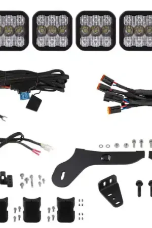 Diode Dynamics 17-20 Ford Raptor SS5 Grille CrossLink Lightbar Kit - Pro White Combo Free Returns