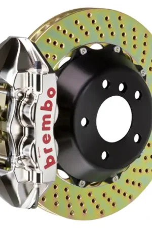 Today Only Brembo 12-16 991.1 C2 Rear GTR BBK 4 Piston Billet 380x28 2pc Rotor Drilled-Nickel