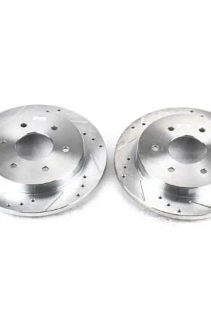 Power Stop 04-10 Infiniti QX56 Rear Evolution Drilled & Slotted Rotors - Pair Best Seller