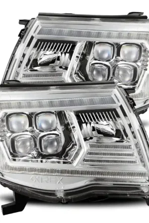 Weekend Sale AlphaRex 05-11 Toyota Tacoma NOVA LED Projector Headlights Plank Style Chrome w/Activation Light/DRL