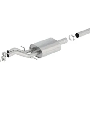 High Quality Borla 14 Silv/Sierra 1500 EC Std/CC Short 143.5in WB S-Type Black Tip Dual Rolled Side Exit CB Exht