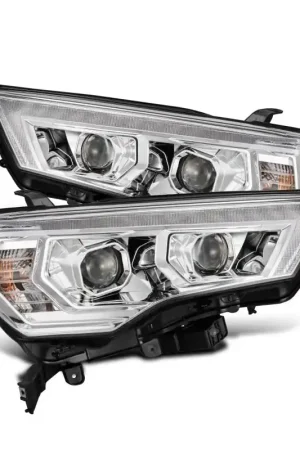 AlphaRex 14-22 Toyota 4Runner LUXX-Series LED Proj Headlights Chrome w/Actv Light & Seq. Sig + DRL Direct From Manufacturer
