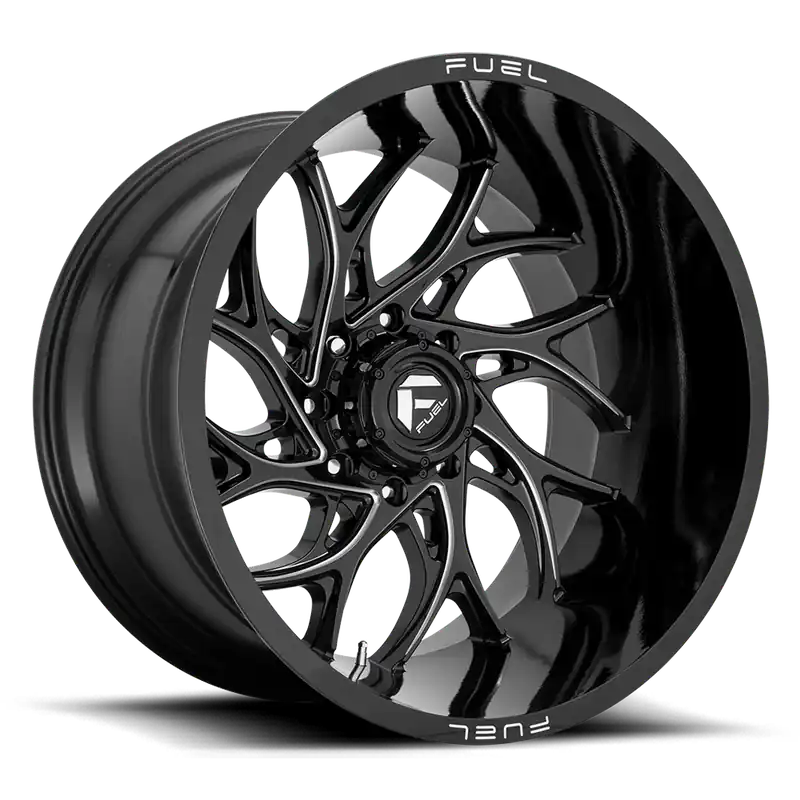 Instant Buy Aluminum Wheels 24X14 Runner D741 8 On 165.1 Gloss Black Milled 125.2 Bore -75 Offset Fuel Off Road Wheels