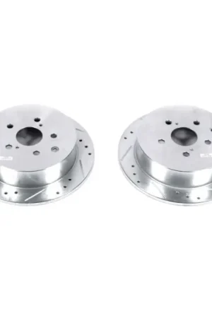 Power Stop 10-15 Lexus RX350 Rear Evolution Drilled & Slotted Rotors - Pair Weekend Sale